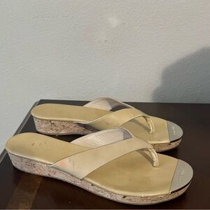 Elegant Gold Wedge Sandals